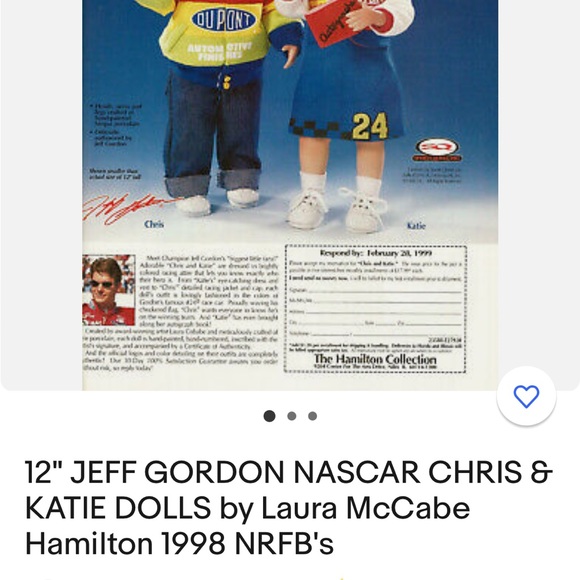 Jeff Gordon’s biggest little fans dolls. - Picture 4 of 5